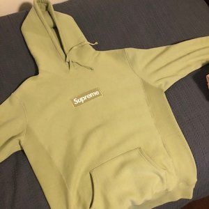 Olive Green Supreme pullover hoodie